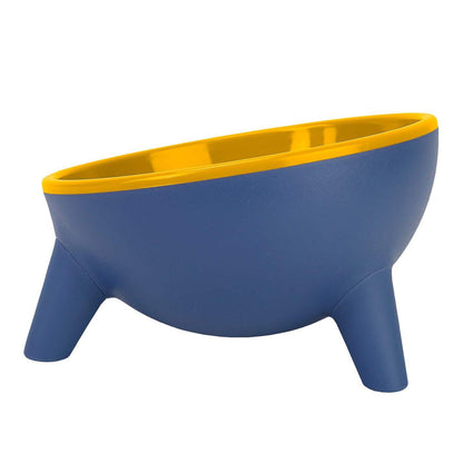 Raised Tilted Cat Food Bowl for Cats & Small Dogs