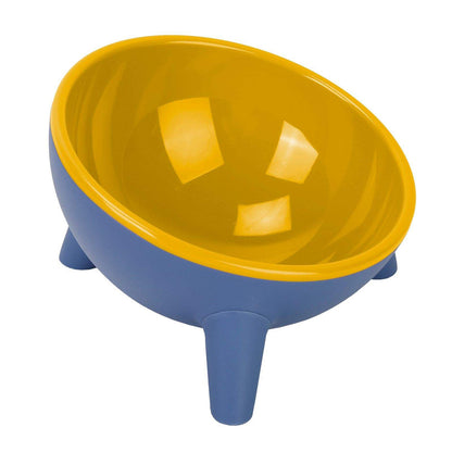 Raised Tilted Cat Food Bowl for Cats & Small Dogs
